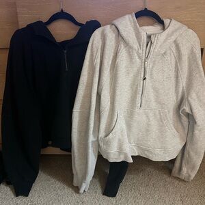 Bundle of lulu lemon 1/2 zip scuba hoodies